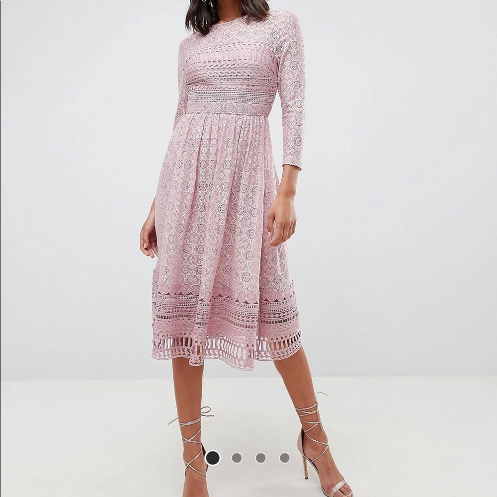 Asos premium Lace Skater Midi Size 10